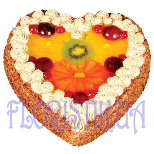 Торт в виде сердца ― Floristik — доставка цветов по всей Украине