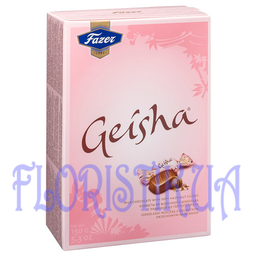 Geisha в молочном шоколаде Fazer ― Floristik — доставка цветов по всей Украине