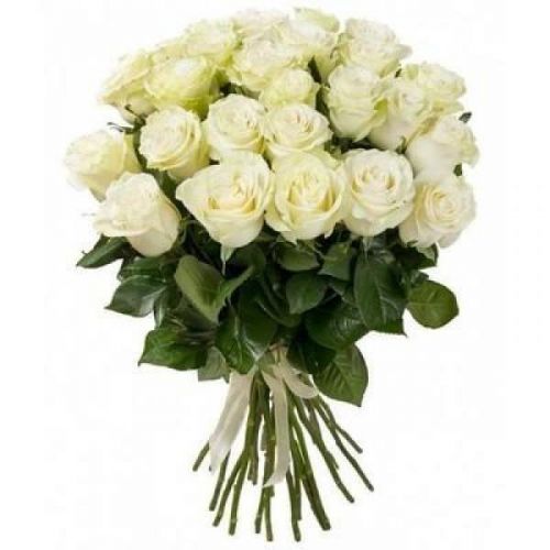 35 білих троянд. Купити 35 білих троянд у інтернет-магазині Флористик