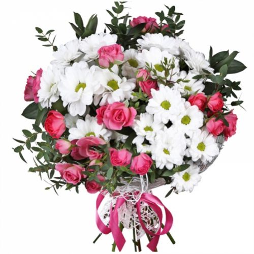 Букет мікс троянд ― Floristik — доставка квітів по всій Україні