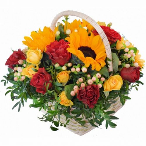 Корзина Летний сад ― Floristik — доставка цветов по всей Украине