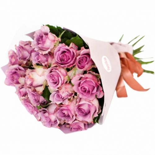 Букет 19 сиреневых роз ― Floristik — доставка квітів по всій Україні