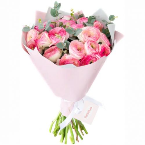 Букет 15 ранункулюсов ― Floristik — flower delivery all over Ukraine