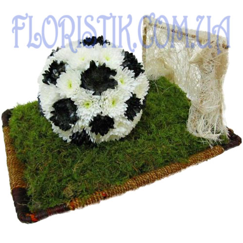 Футбольное поле из цветов. Купить Футбольное поле из цветов в интернет-магазине Флористик