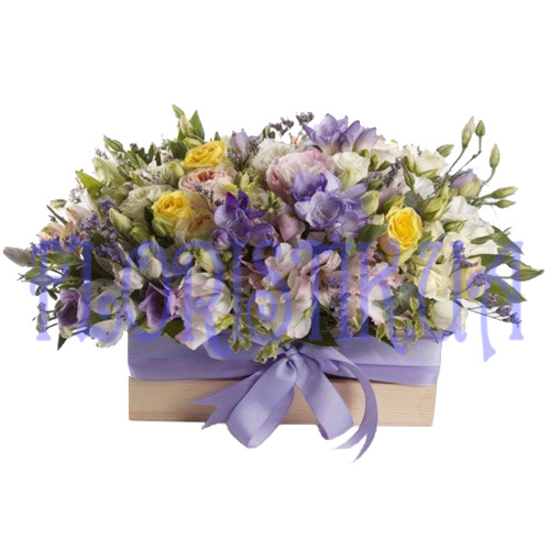 Корзина Микс цветов ― Floristik — доставка цветов по всей Украине