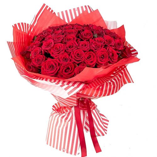 75 красных роз. Купить 75 красных роз в интернет-магазине Флористик