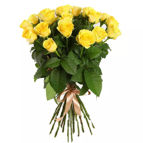 17 жовтих троянд. Купити 17 жовтих троянд у інтернет-магазині Флористик