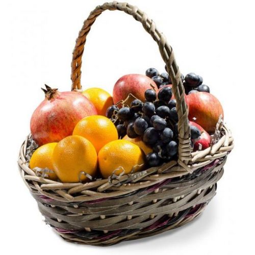 Корзина фруктов и цветов. Купить Корзина фруктов и цветов в интернет-магазине Флористик