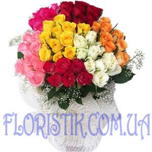 Ассорти из роз. Купить Ассорти из роз в интернет-магазине Флористик