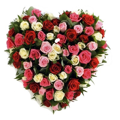 Сердце 101 розы. Купить Сердце 101 розы в интернет-магазине Флористик
