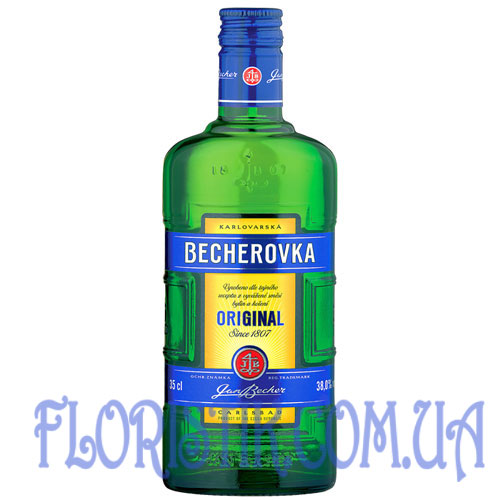 Настойка Becherovka, 0.5 л. Купить Настойка Becherovka, 0.5 л в интернет-магазине Флористик