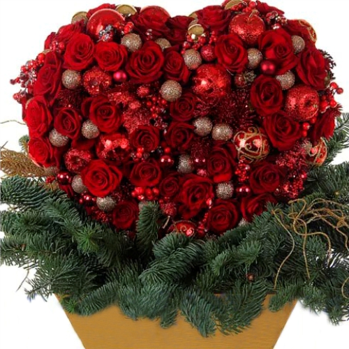 Зимнее сердце ― Floristik — доставка цветов по всей Украине