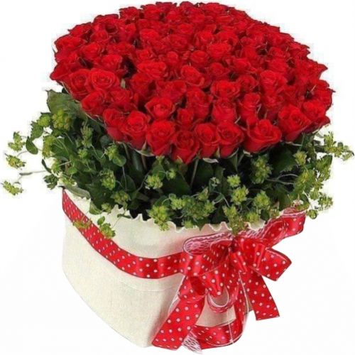 Розы премиум в лукошке ― Floristik — flower delivery all over Ukraine