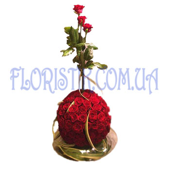 Шар з троянд ― Floristik — доставка квітів по всій Україні