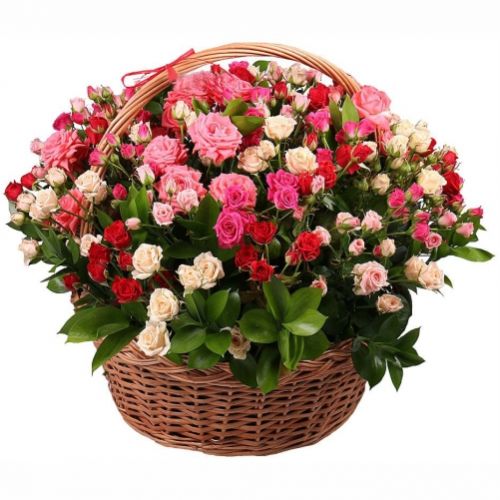 Корзина Альпийский сад ― Floristik — доставка цветов по всей Украине