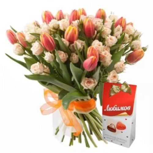 Букет Огонек ― Floristik — доставка цветов по всей Украине