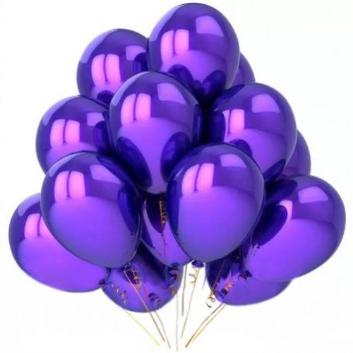 Фиолетовые гелиевые перламутровые шарики ― Floristik — доставка цветов по всей Украине