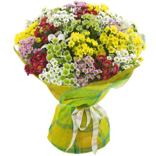 Букет з 35 хризантем ― Floristik — доставка квітів по всій Україні