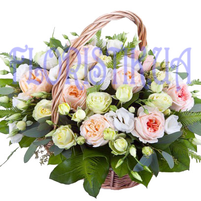 Корзина вкус ванили ― Floristik — доставка цветов по всей Украине