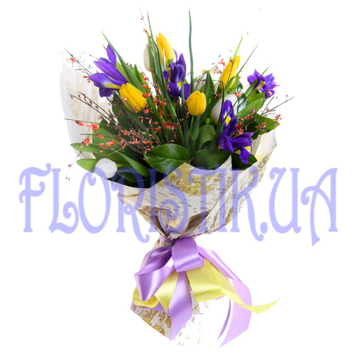 Букет Мікс кольору ― Floristik — доставка квітів по всій Україні