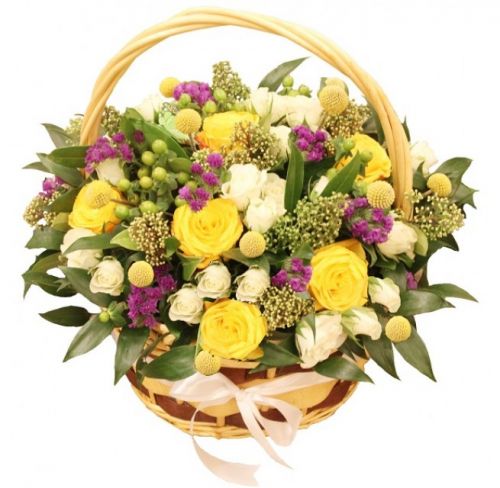 Корзина Восторг ― Floristik — доставка цветов по всей Украине