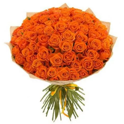 75 помаранчевих троянд ― Floristik — доставка квітів по всій Україні