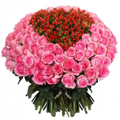 101 роза в сердце ― Floristik — доставка цветов по всей Украине
