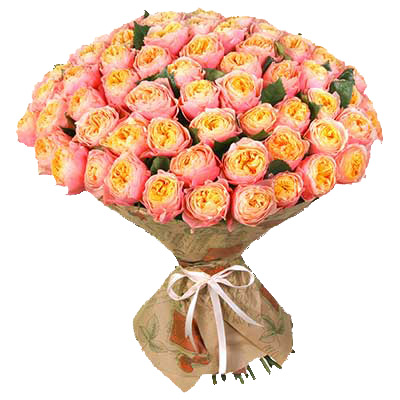 Букет 75 роз вувузелла ― Floristik — flower delivery all over Ukraine