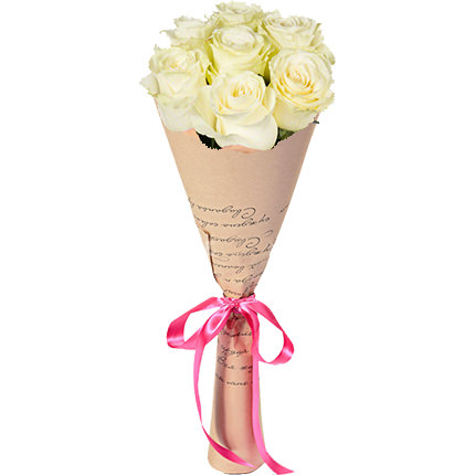Букет из 7 белых роз ― Floristik — flower delivery all over Ukraine
