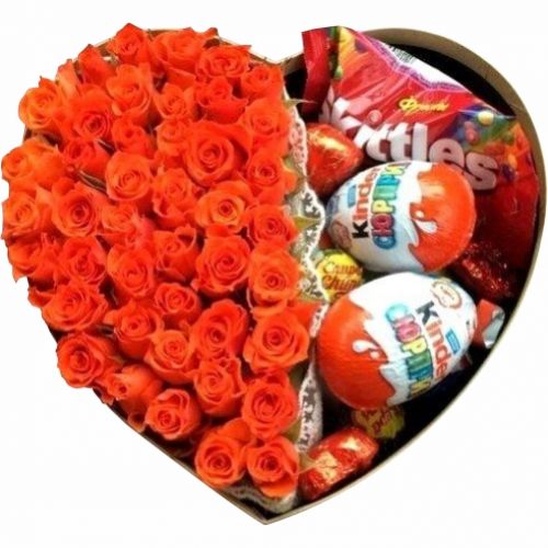 Сердце сладкие розы ― Floristik — доставка цветов по всей Украине