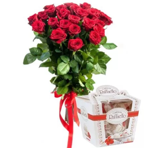 Букет  25 красных роз ― Floristik — доставка цветов по всей Украине