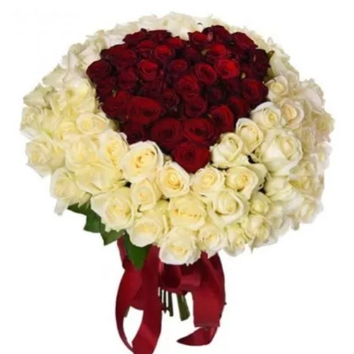 Букет сердце из роз ― Floristik — доставка цветов по всей Украине