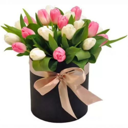  Коробка 25 тюльпанов ― Floristik — flower delivery all over Ukraine