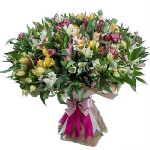 Букет з 101 альстромерії ― Floristik — доставка квітів по всій Україні