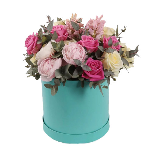 Коробка квітів Тіффані ― Floristik — flower delivery all over Ukraine