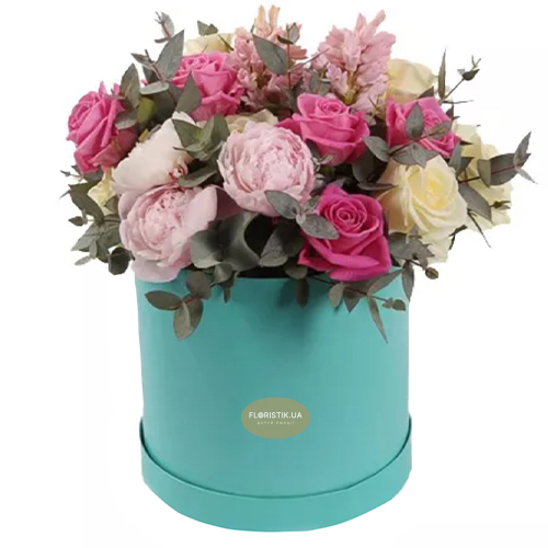 Коробка цветов Тиффани  ― Floristik — доставка цветов по всей Украине