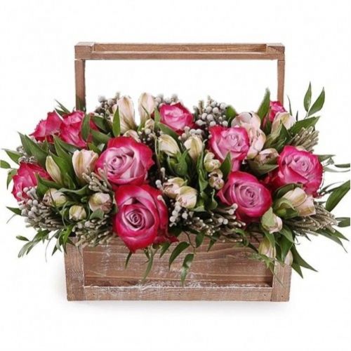 Корзина Кальяри ― Floristik — доставка цветов по всей Украине
