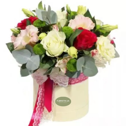 Коробка квітів Амальфі ― Floristik — доставка квітів по всій Україні