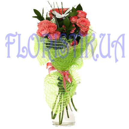 Букет кустовых роз ― Floristik — доставка цветов по всей Украине