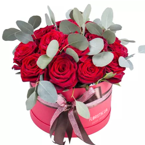 Коробка троянд Нансі ― Floristik — доставка квітів по всій Україні