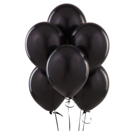 Гелієві кульки (чорні) ― Floristik — доставка квітів по всій Україні