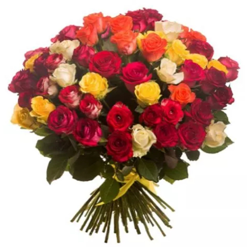 Веселка з троянд ― Floristik — доставка квітів по всій Україні