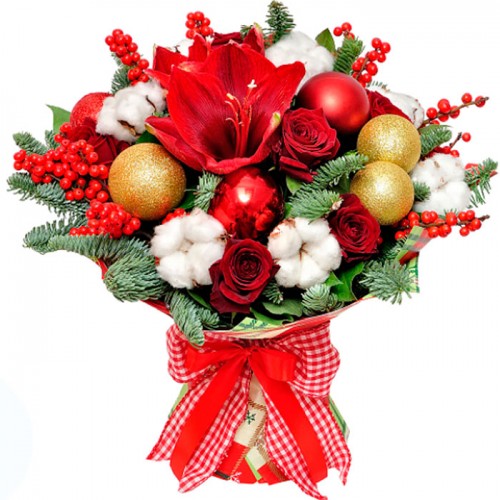 Букет счастливая зима ― Floristik — доставка цветов по всей Украине