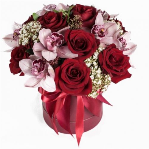 Коробка квітів Кармен ― Floristik — flower delivery all over Ukraine