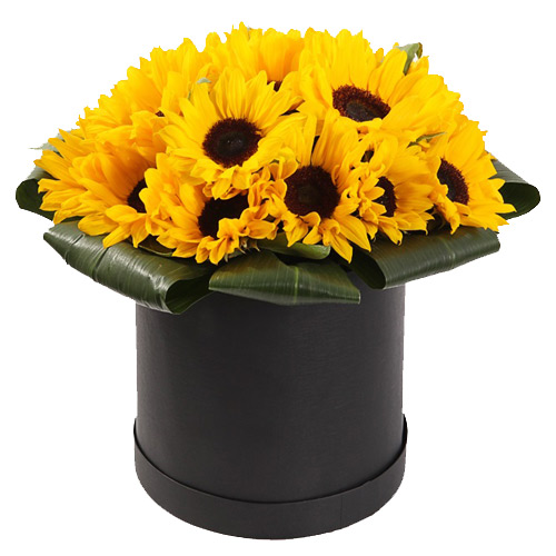 Коробка яркое солнце  ― Floristik — flower delivery all over Ukraine