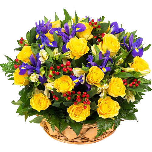 Корзина Солнечные поцелуи ― Floristik — flower delivery all over Ukraine
