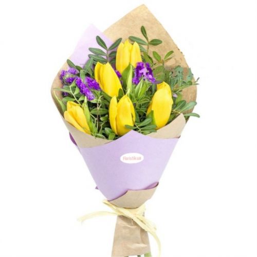 Букет солнечные тюльпаны ― Floristik — доставка цветов по всей Украине