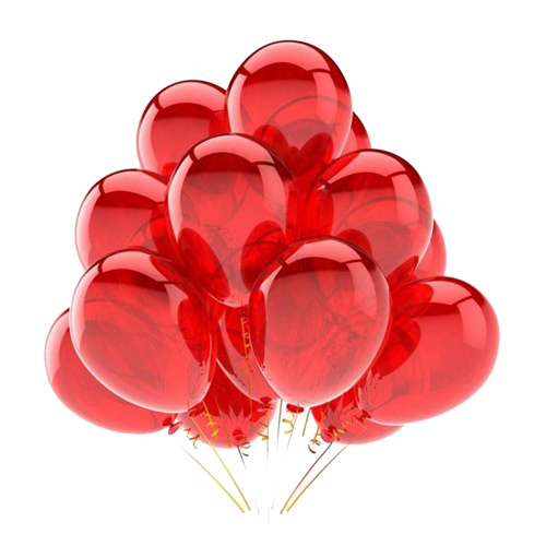 Набір перламутрових червоних куль ― Floristik — доставка квітів по всій Україні
