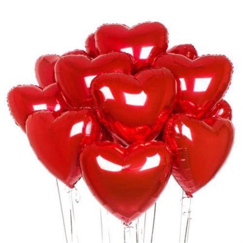 Набір фольгованих кульок (серце) ― Floristik — доставка квітів по всій Україні