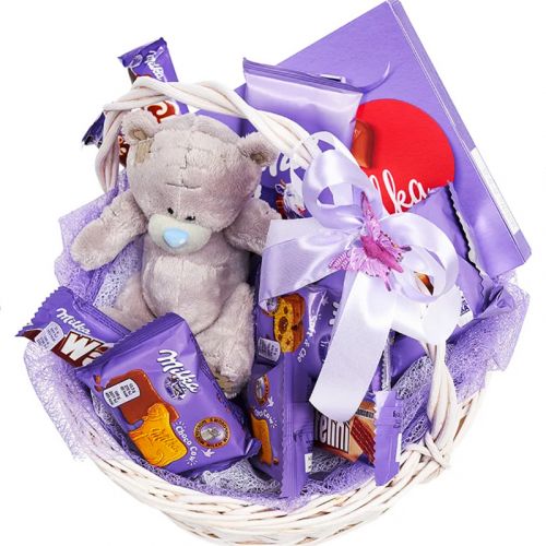 Корзина Mini Milka ― Floristik — flower delivery all over Ukraine